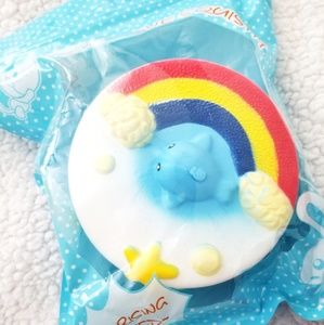 Blue Rainbow Dolphin Cake Squishy 🐳🌈🍰